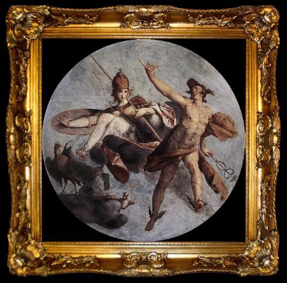 framed  SPRANGER, Bartholomaeus Hermes and Athena kh, ta009-2